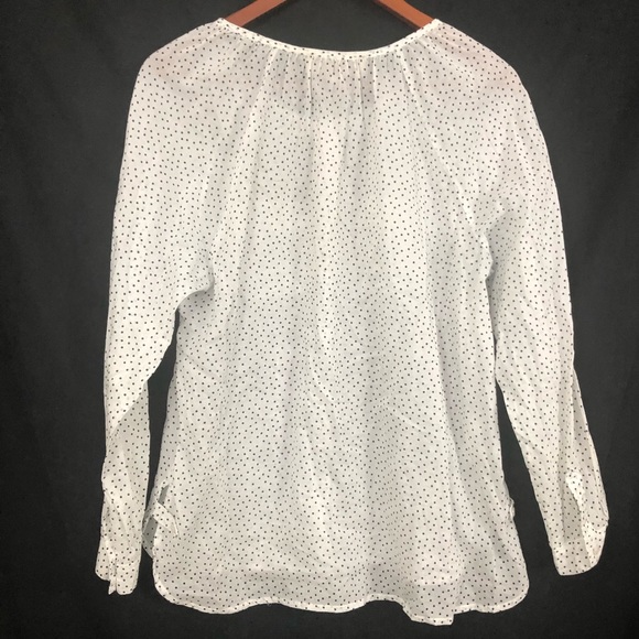 Ann Taylor LOFT | Polka Dot Button Down Shirt - Picture 2 of 7